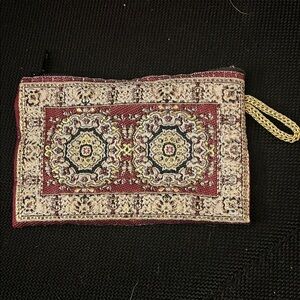 Turkish Tapestry Coin purse- Red and Gold